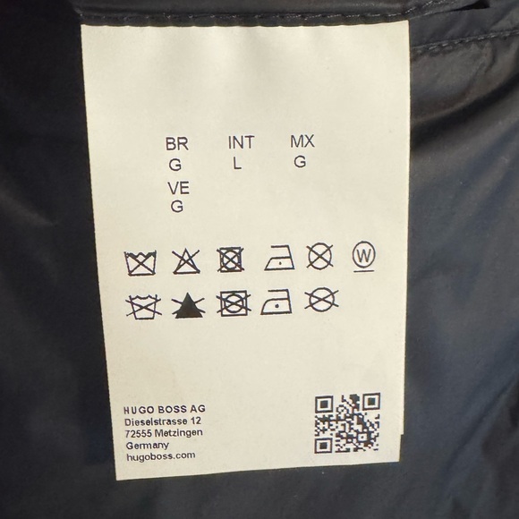 Hugo Boss Benti2221 Quilted Puffer Jacket Red Men Slim Fit size Large polartec - Picture 11 of 11